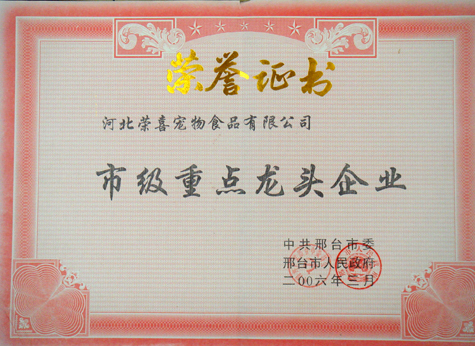 2006市級(jí)重點(diǎn)龍頭企業(yè)